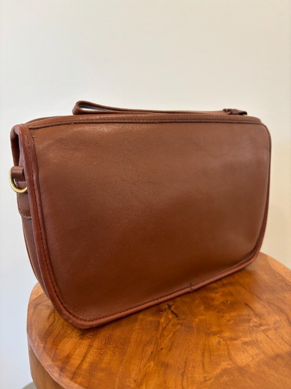 Vintage Coach Bag Purse #9968 Mitchell Leather Zip Top - British Tan - Picture 13 of 15